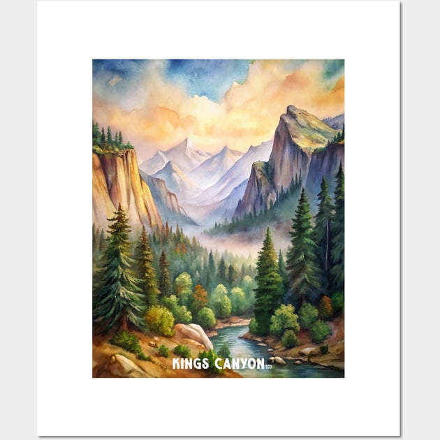 Kings Canyon National Park Wall Art by Surrealcoin777